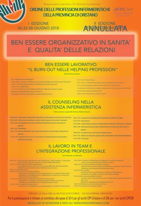BEN-ESSERE ORGANIZZATIVO IN SANITA E QUALITÀ DELLE RELAZIONI